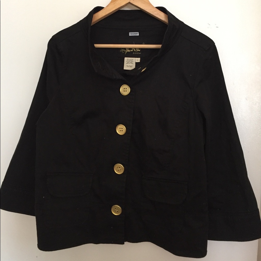 Black Cropped Jacket